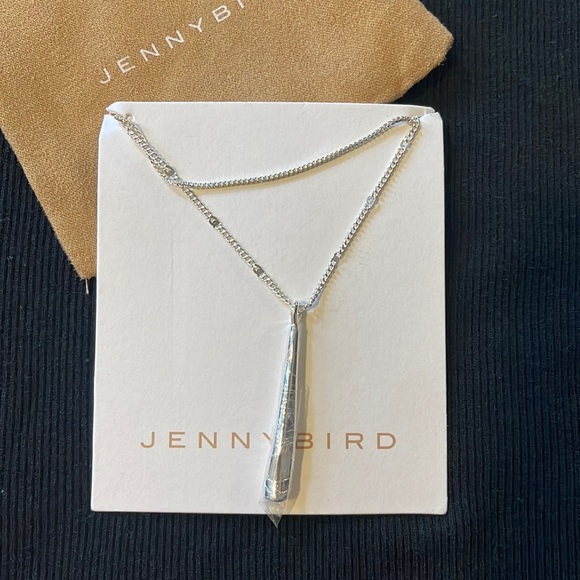 Jenny Bird Pendent Double Layer Necklace Silver - Picture 2 of 3